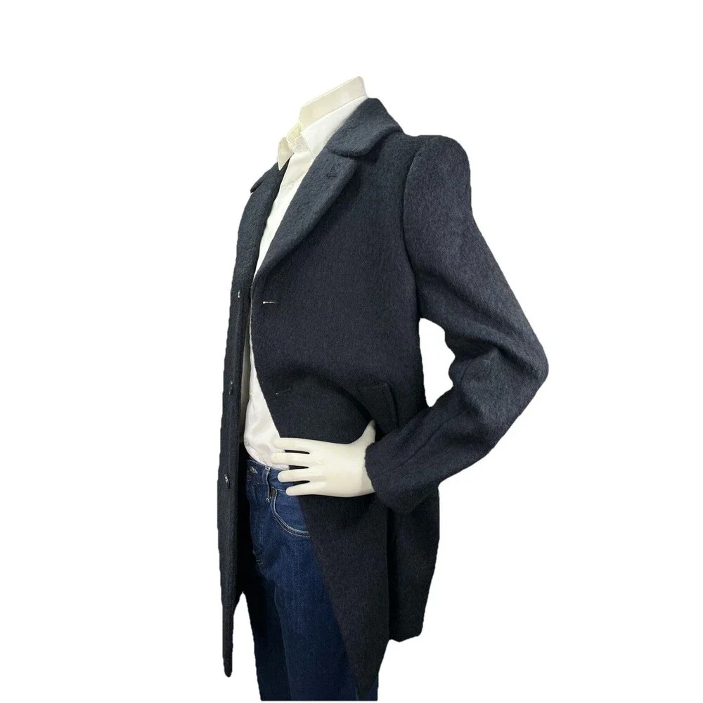 J.Crew Ludlow Men 38S Topcoat Heavyweight Italian Wool Navy Overcoat Peacoat